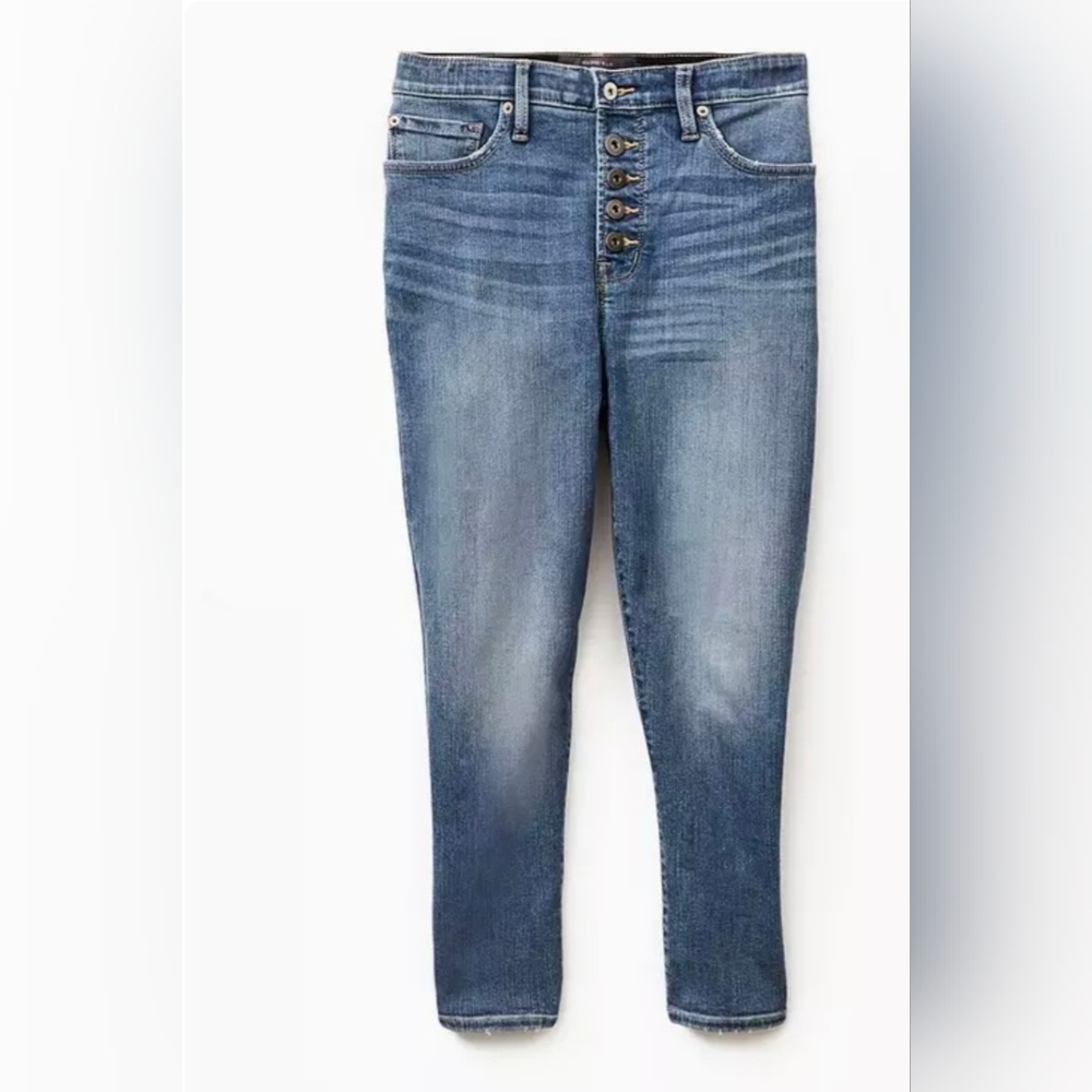 Torrid Crop Sky High Skinny Jean, Premium Stretch With Released Hem